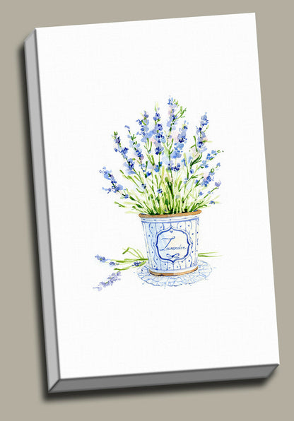 Lavender Flower Watercolour Framed Canvas Prints Modern Wall Art Home Decor