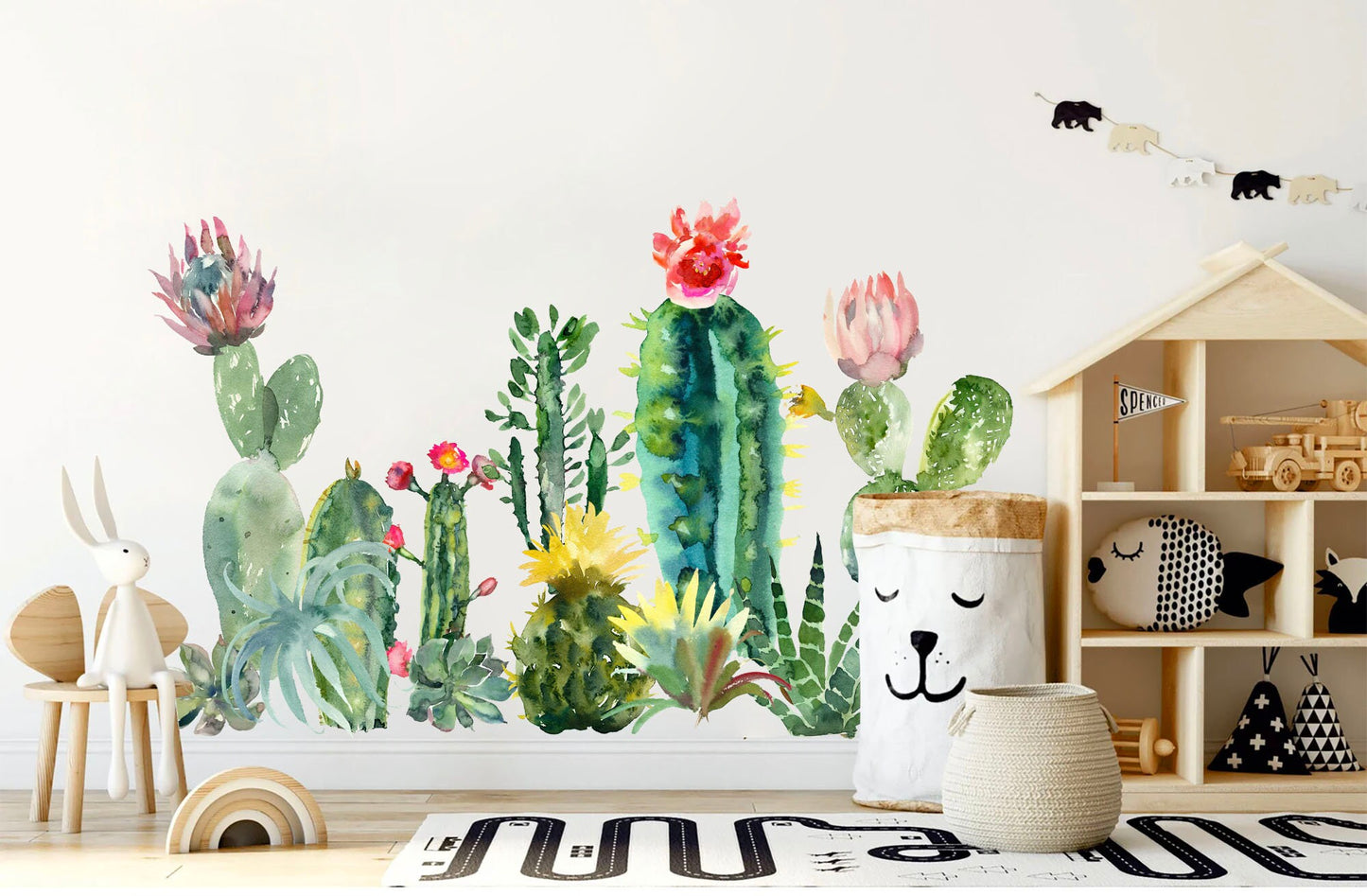 Blooming Cactus Wall Decal Collection - BR054