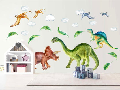 Jurassic Park Prehistory Dinosaurs Removable Wall Decal - Peel and Stick - BR176