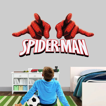 Spider-Man Web-Slinging Hands Wall Decal - Action Hero Decor - BR414