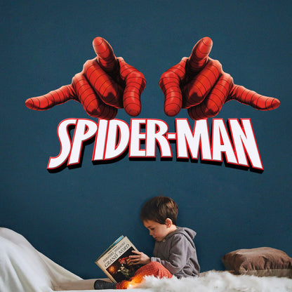 Spider-Man Web-Slinging Hands Wall Decal - Action Hero Decor - BR414