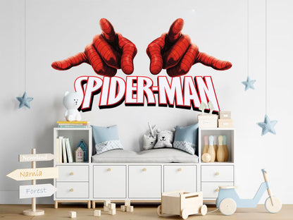 Spider-Man Web-Slinging Hands Wall Decal - Action Hero Decor - BR414