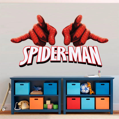 Spider-Man Web-Slinging Hands Wall Decal - Action Hero Decor - BR414